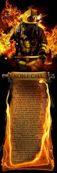 FIREFIGHTER'S NOBLE CALL POEM