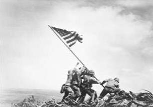 FLAG RAISING ON IWO JIMA