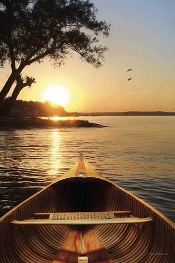 SUNSET ON THE LAKE