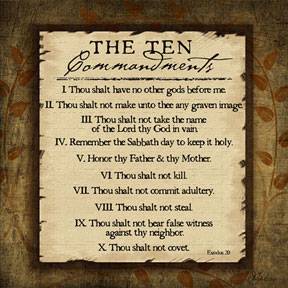 TEN COMMANDMENTS